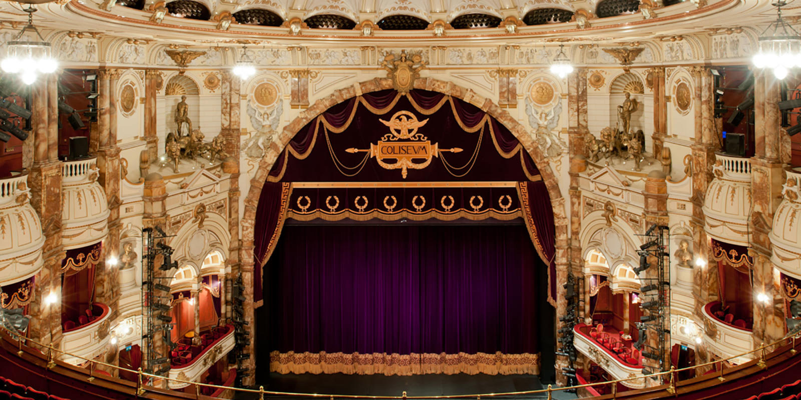 View of the London Coliseum stage