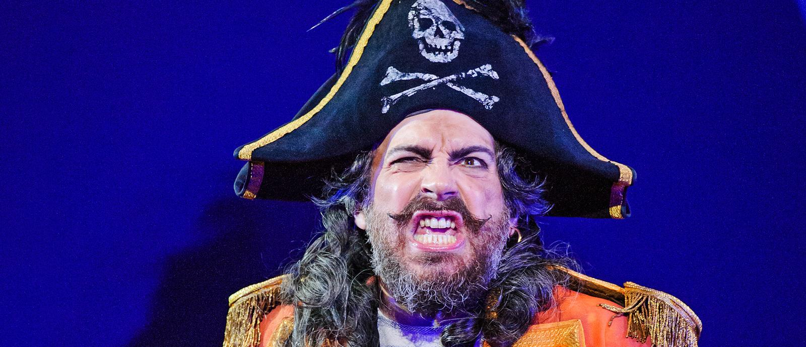 ENO's The Pirates of Penzance - Joshua Bloom as the Pirate King . Photo by Tristram Kenton