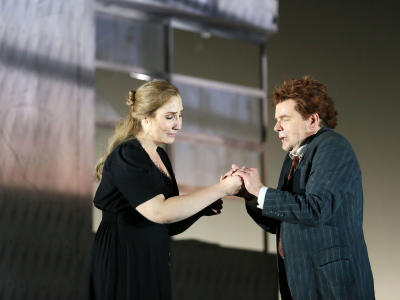 Laura wilde and peter hoare performing in ENO's Jenufa
