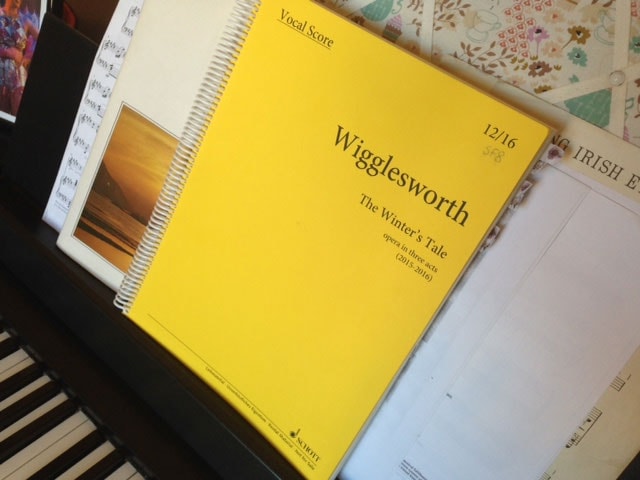 photo of the winter's tale vocal score book