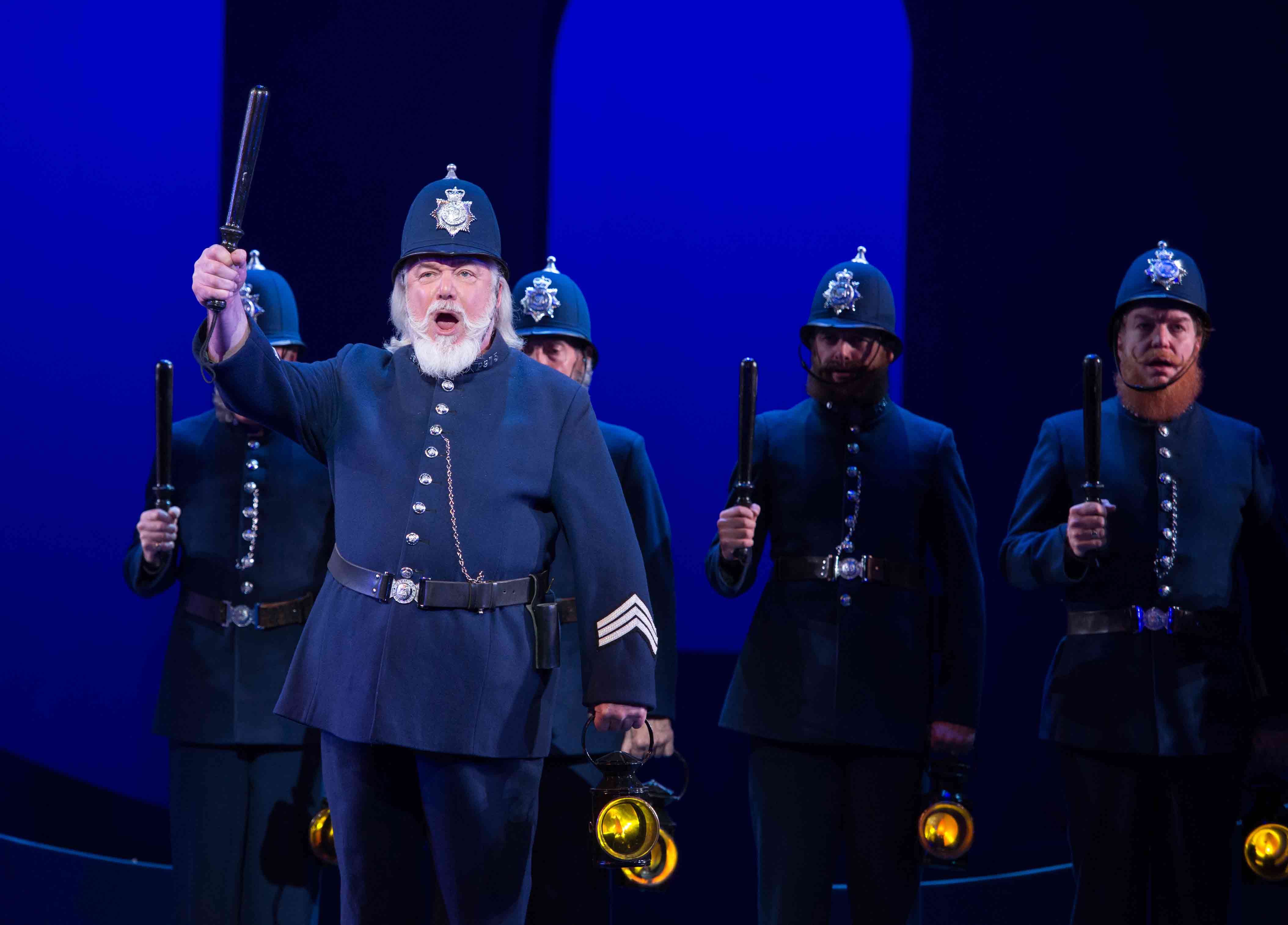 ENO's The Pirates of Penzance - John Tomlinson as Sergeant of Police. Photo by Tom Bowles