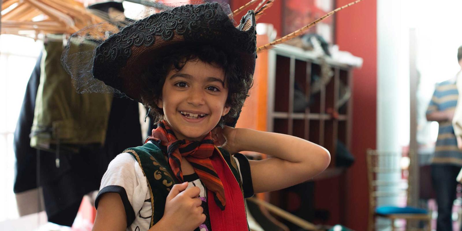 ENO Engage: Children take part in a Pirates of Penzance themed day for the Baylis Family Day (c) Sarah Ainslie