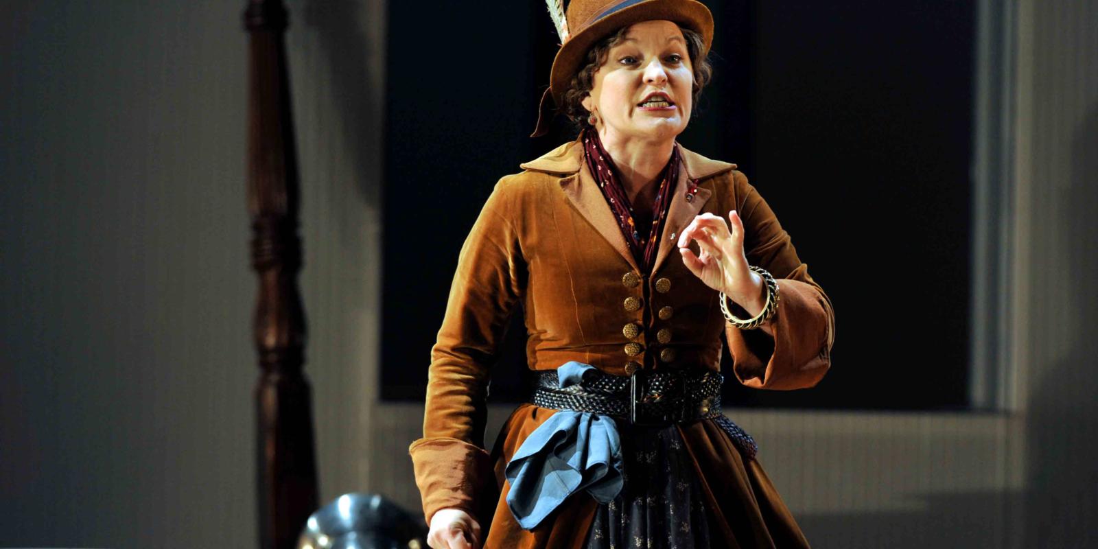 An image of Lucy Schaufer in Fiona Shaw's 2014 production The Marriage of Figaro