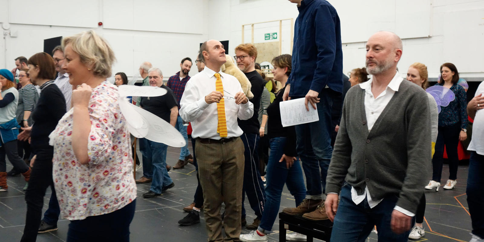 ENO Iolanthe: Director Cal McCrystal talking to Actor Richard Leeming