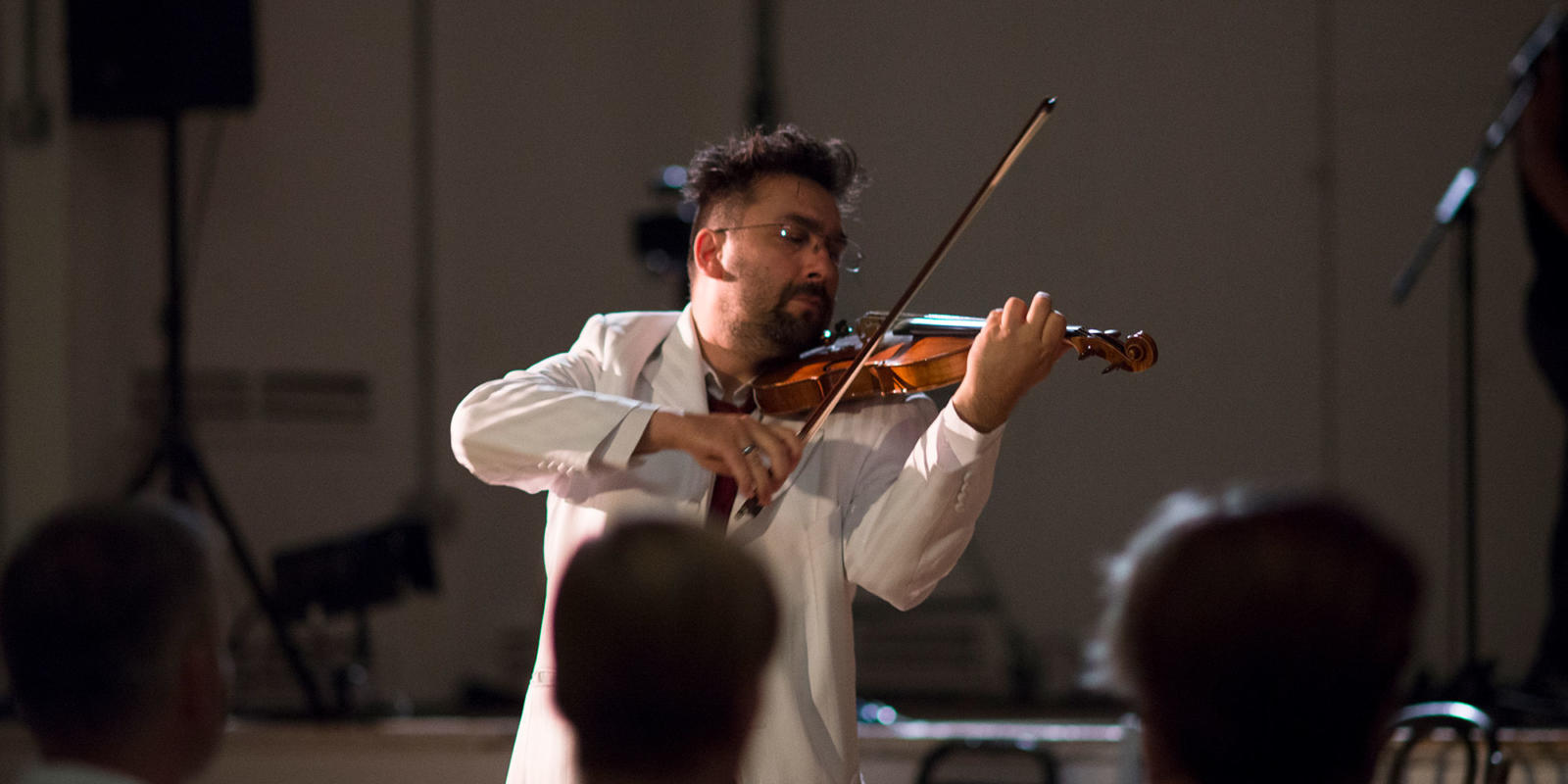Tristesse Bogdan violinist Bogdan Vacarescu in ENO Youth Company final performance July 2018