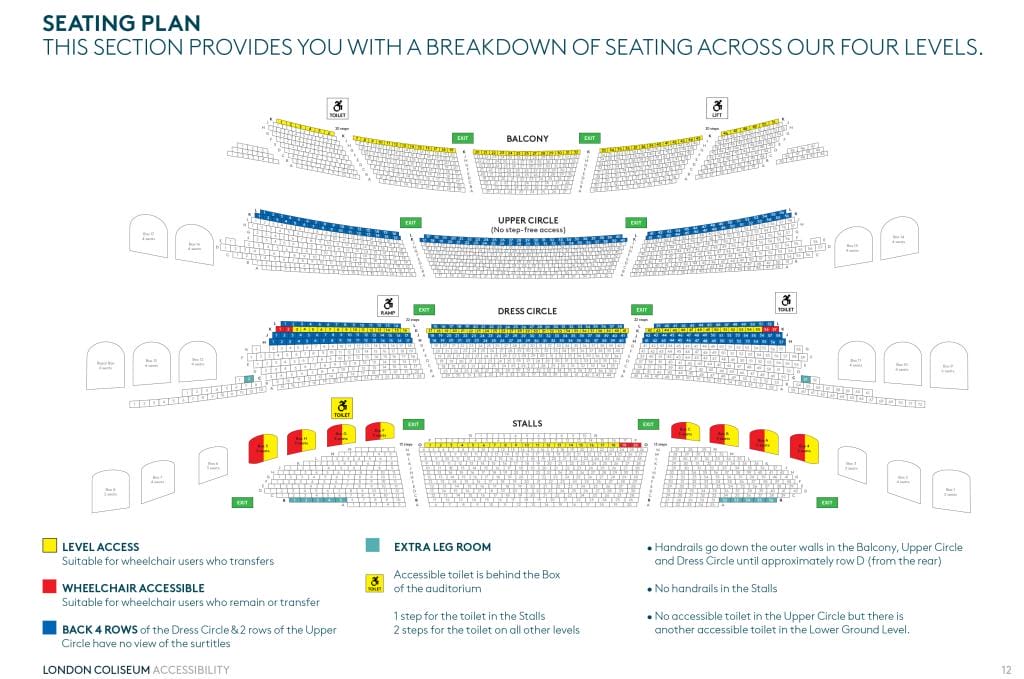 Seating Plan London Coliseum English National Opera