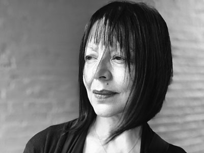 Black and white portrait of Carolyn Choa
