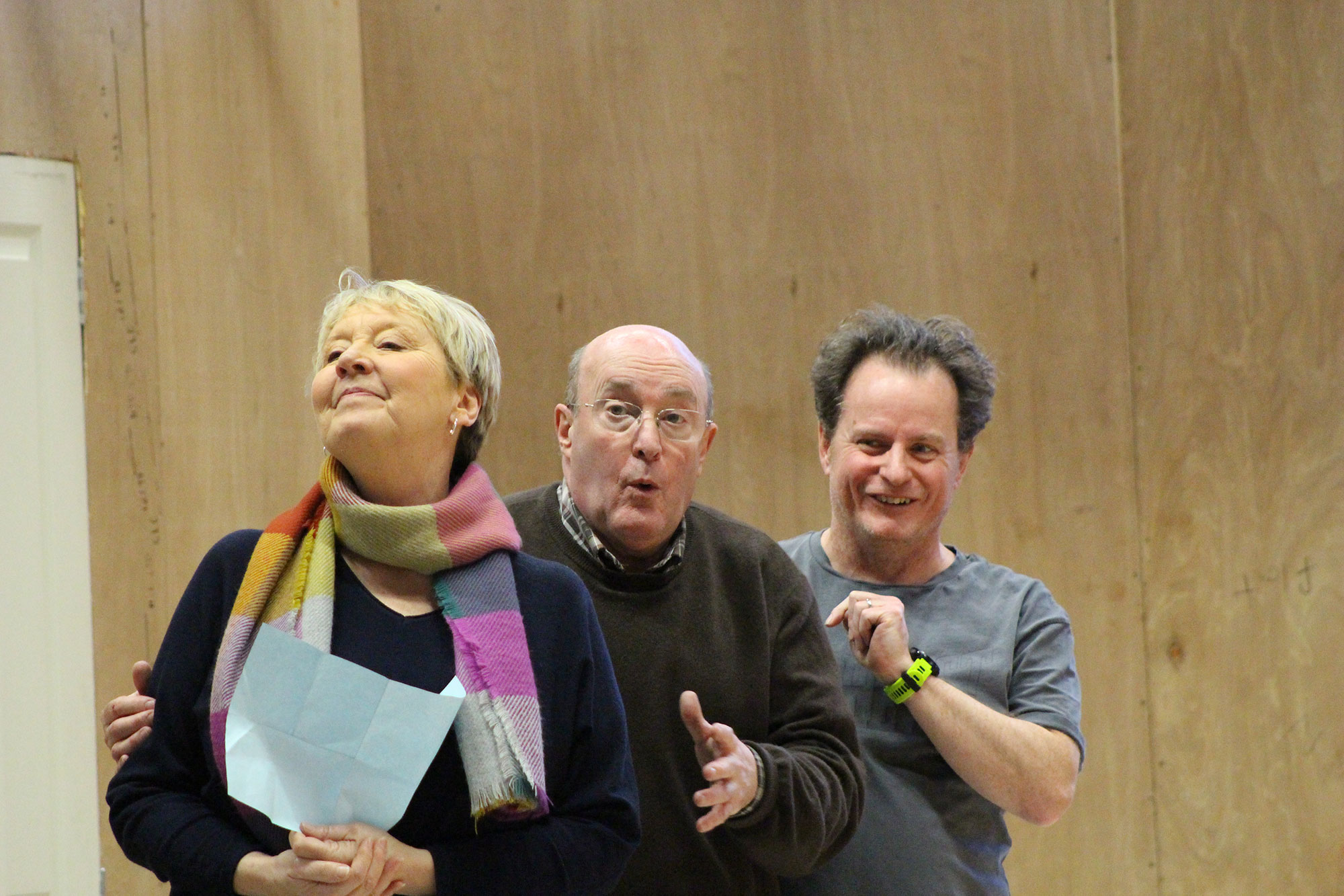 ENO1920 The Marriage of Figaro in Rehearsal: Susan Bickley, Andrew Shore, Colin Judson