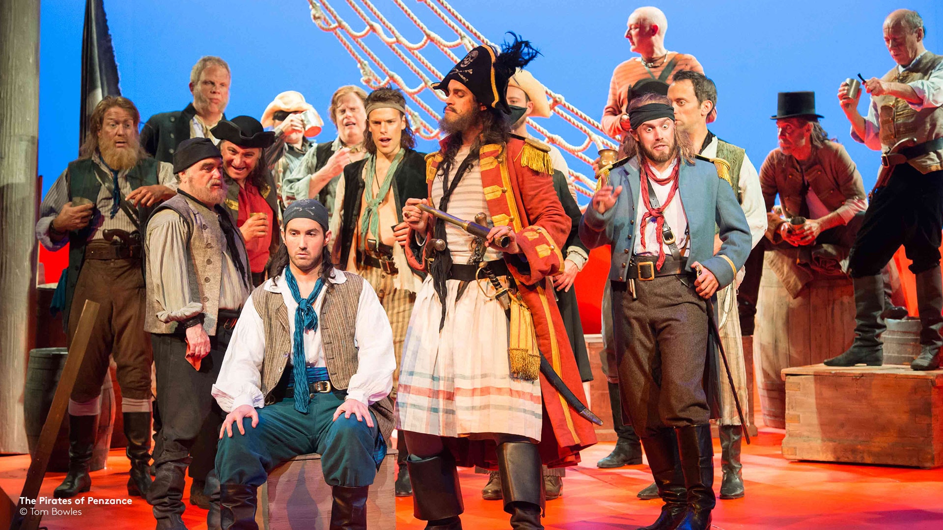 pirates on deck from ENO's Pirates of Penzance