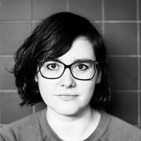 black and white portrait of Chloe Lamford