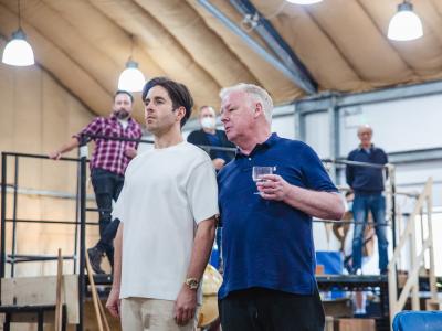 HMS Pinafore: Two men in rehearsal