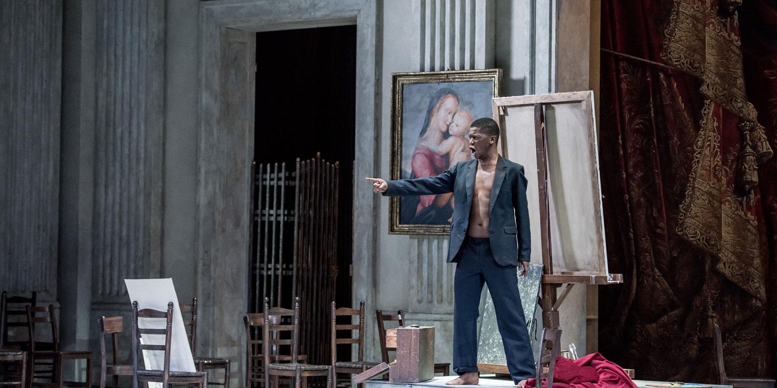 ENO2223 Tosca: Msimelelo Mbali as Angelotti © Genevieve Girling