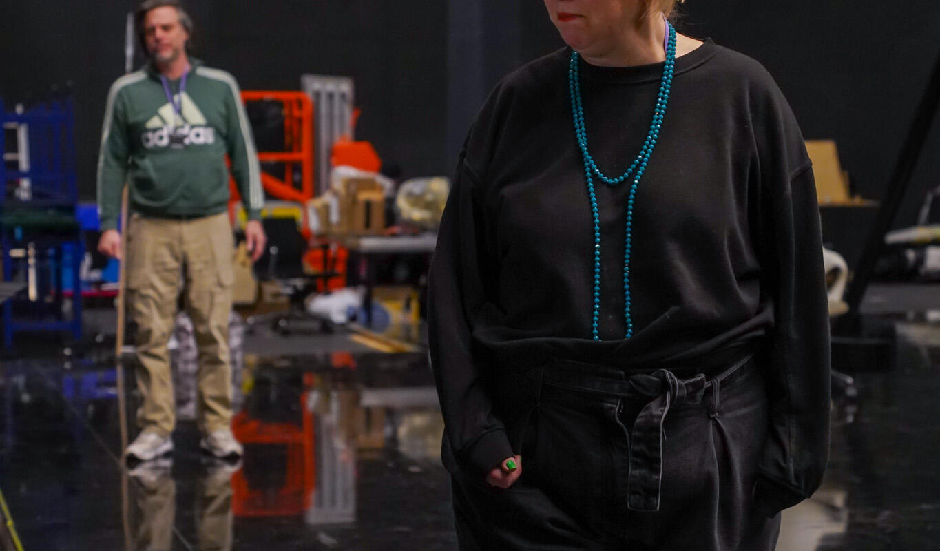 ENO The Rhinegold: Madeleine Shaw in rehearsals