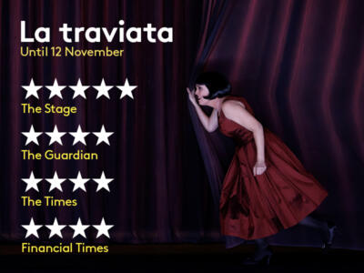 La traviata | ENO 2022/23 image featuring 4 and 5 stars from several newspaper reviews