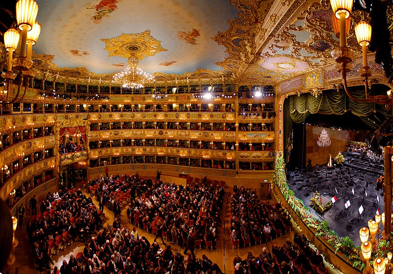 Interior of Teatro La Fenice, Venice. Photo by Youflavio