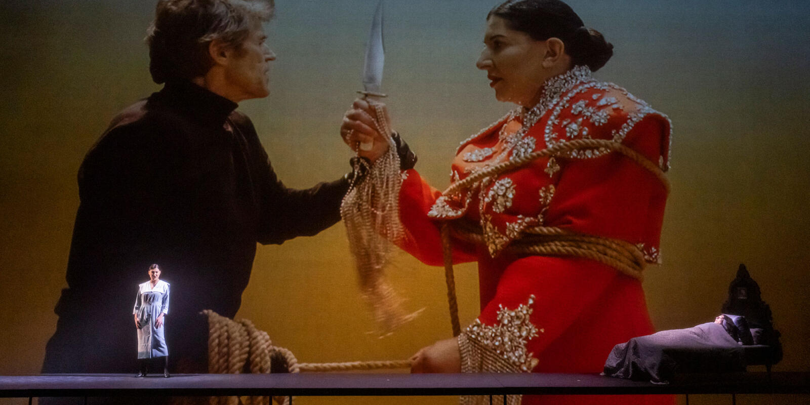 Aigul-Akhmetshina,-Willem-Dafoe,-Marina-Abramović,-ENO’s-7-Deaths-of-Maria-Callas-©-Tristram-Kenton-(2)