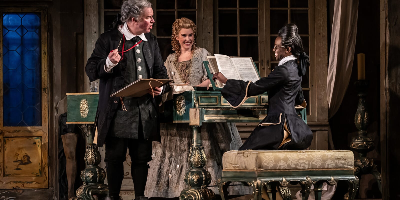 Simon-Bailey,-Anna-Devin,-Innocent-Masuku,-ENO’s-The-Barber-of-Seville-2024-©-Clive-Barda-