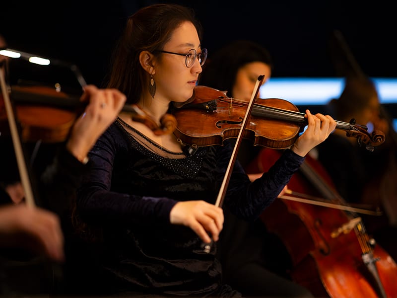ENO Orchestra at ENO’s Relaxed Performance of The Magic Flute 2024 © Lloyd Winters
