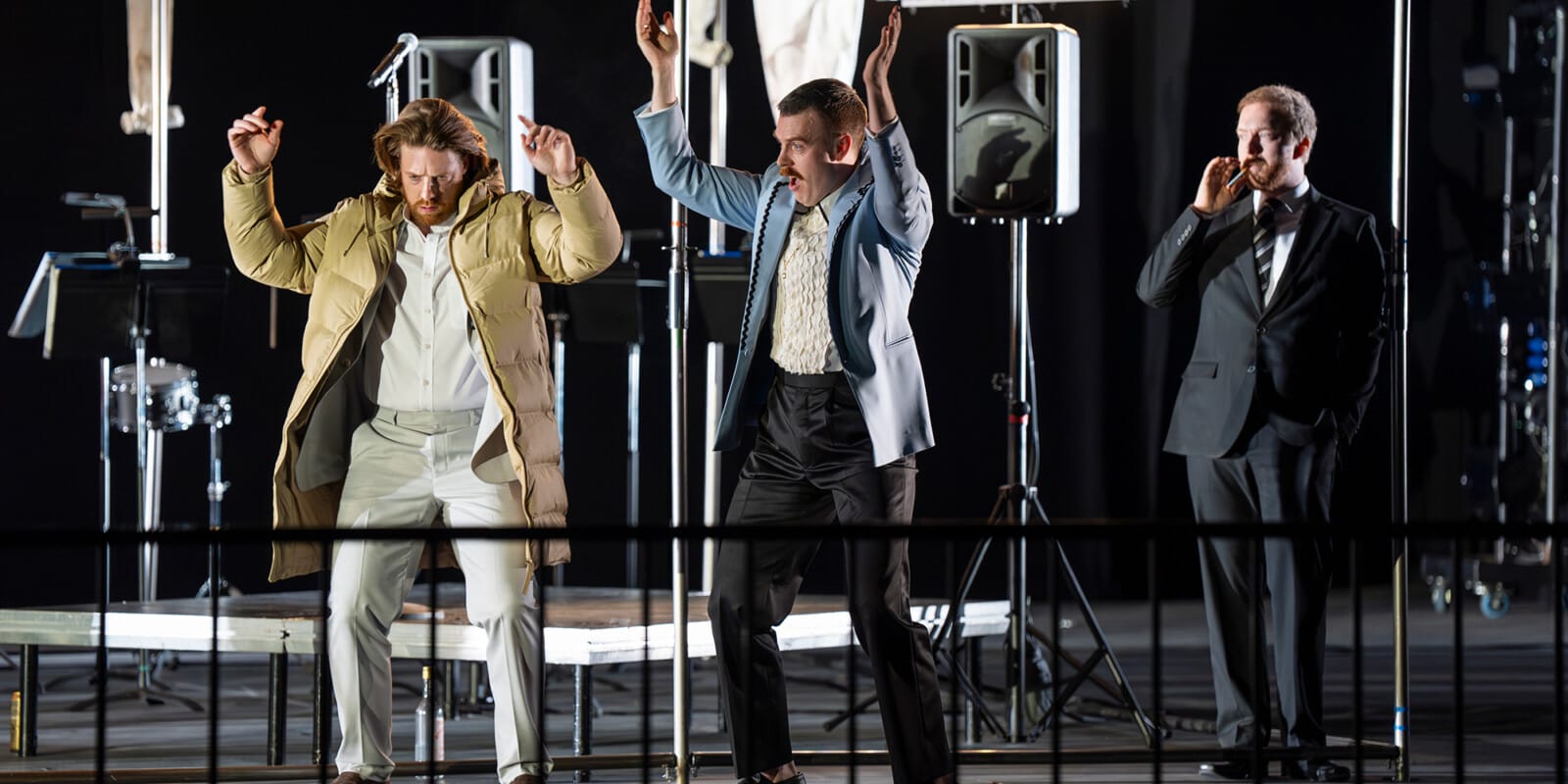 Barnaby Rea, Ru Charlesworth, Alex Otterburn, ENO’s Mary, Queen of Scots 2025 © Ellie Kurttz